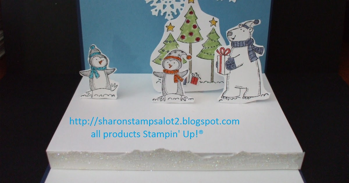 Sharonstampsalot: Pop Up Christmas card