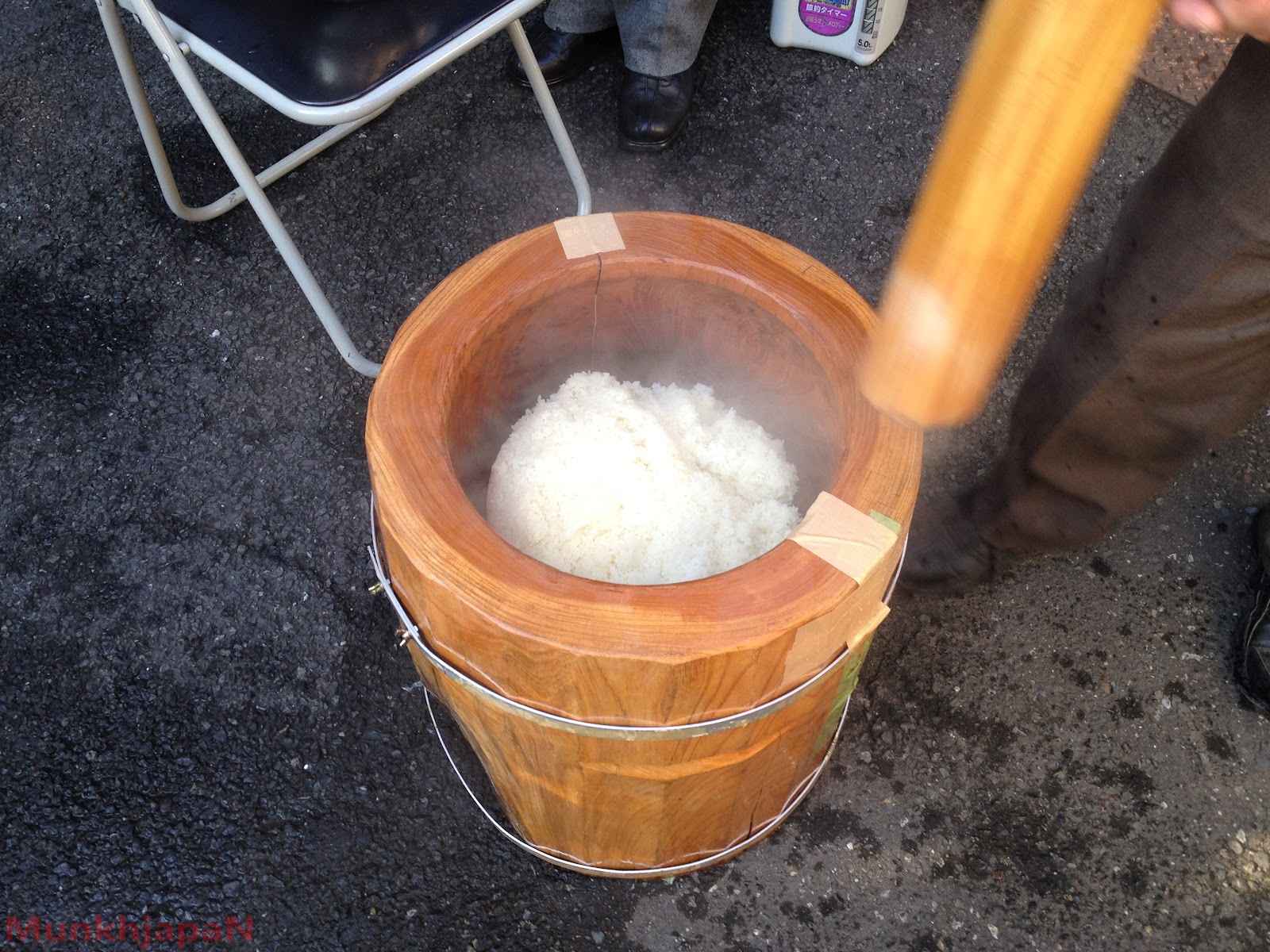Student life in Japan Mochi Tsuki Japanese Rice Cake Making