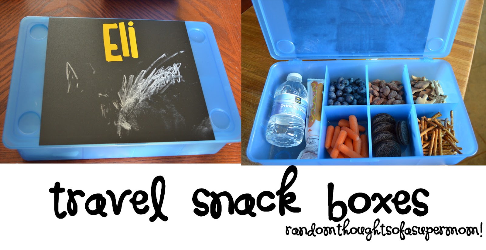 Random Thoughts of a SUPERMOM!*: Roadtrip Ready: Travel Snack Boxes