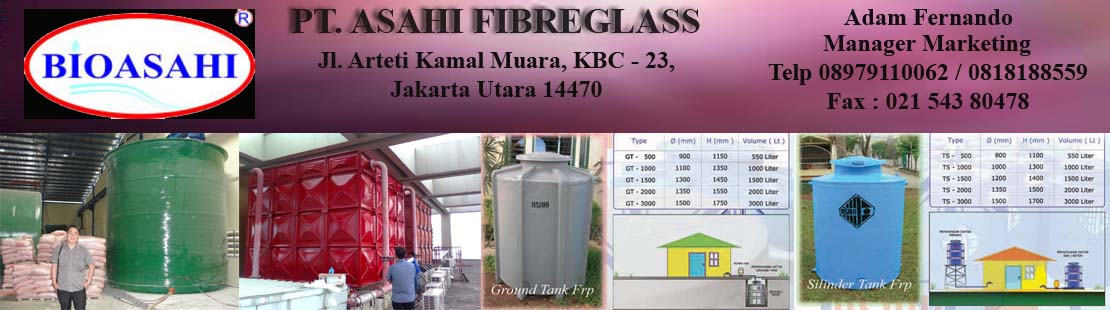 Tangki Kimia Fiberglas | PT ASAHI FIBREGLASS