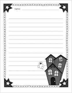 Spooky writing paper