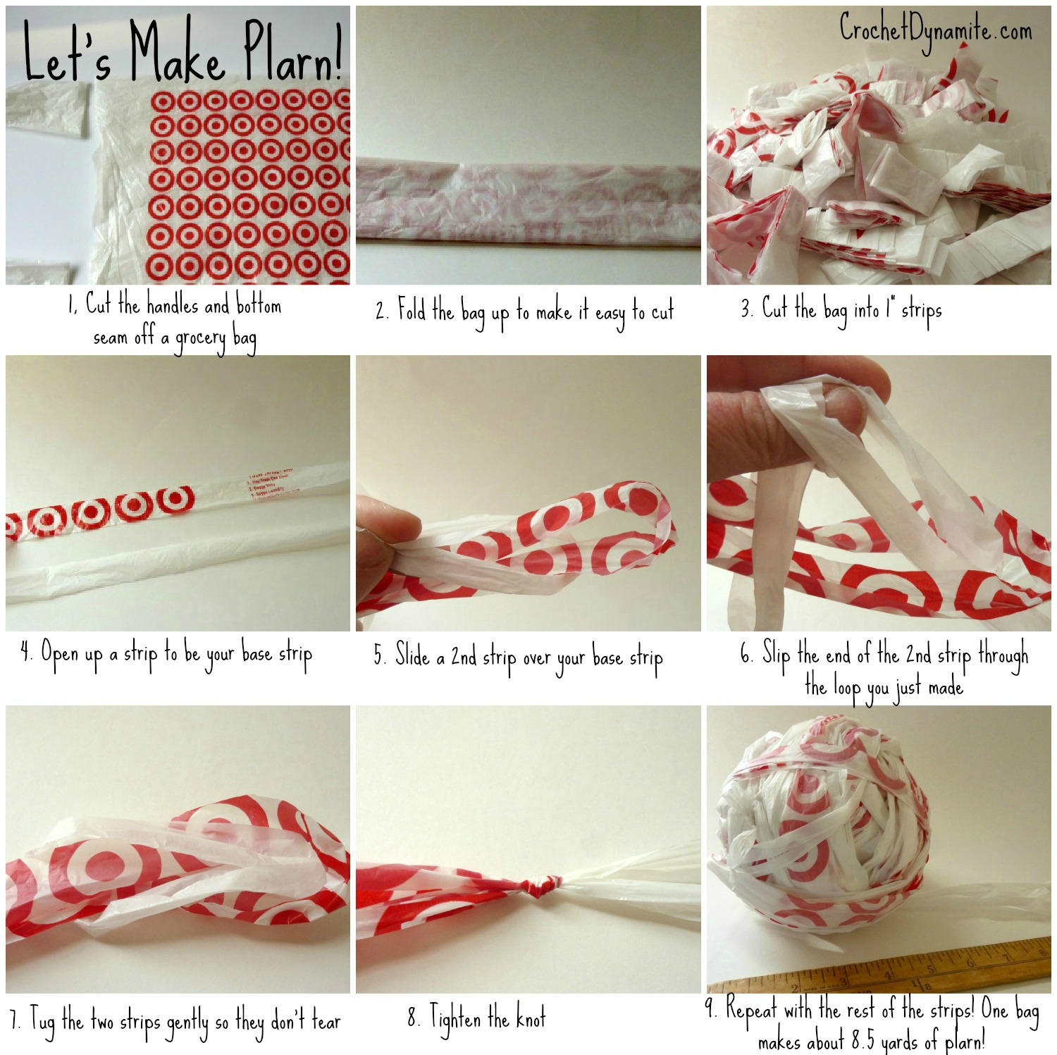 Crochet Dynamite How to make Plarn!