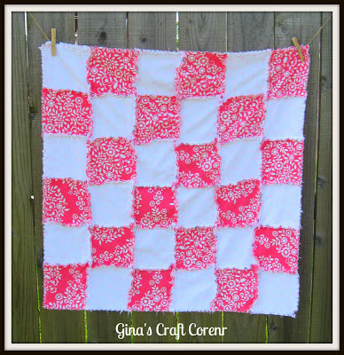 http://ginascraftcorner.blogspot.com/2013/06/sweet-girly-rag-quilt.html