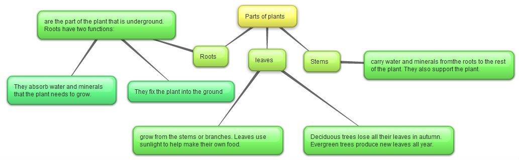 parts of body of plants