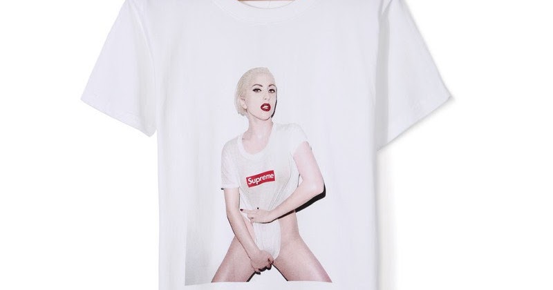 supreme lady gaga tee