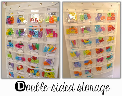 Clever Classroom blog Storing Magnetic Letters