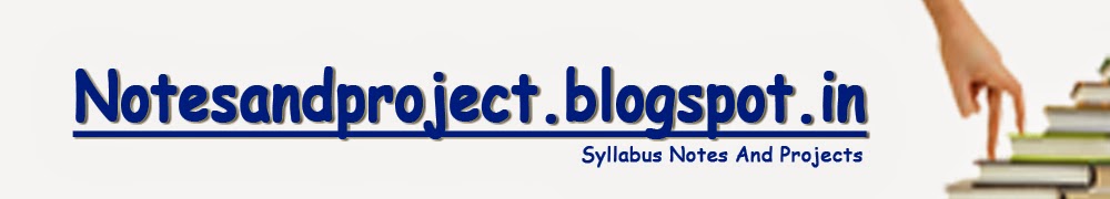 SYLLABUS NOTES AND PROJECTS