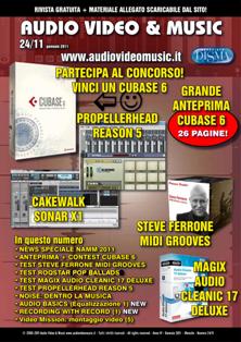 Audio Video & Music 24 - Gennaio 2011 | TRUE PDF | Mensile | Professionisti | Audio Recording | Software | Hardware
