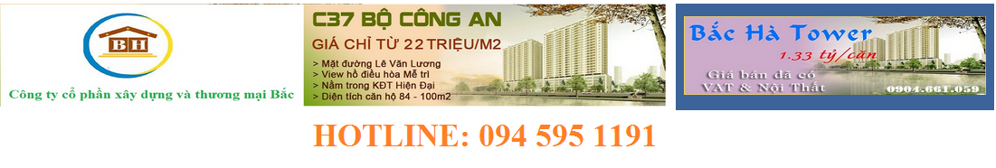 Cần bán lại căn hộ chung cư Bắc Hà Tower - 094 595 1191