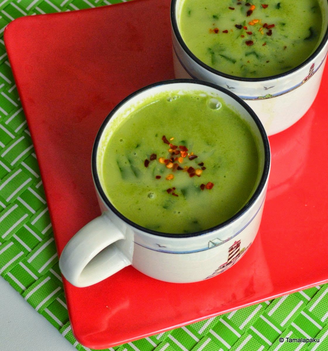 Spinach and Coconut Soup Tamalapaku