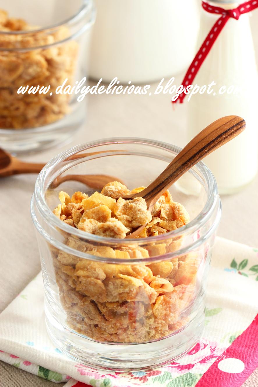 dailydelicious You asked for it Home made Cornflakes crunch