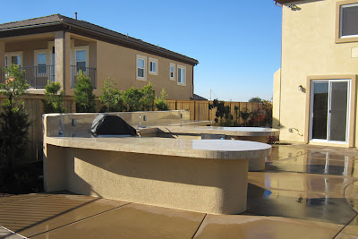 custom-designed outdoor kitchen