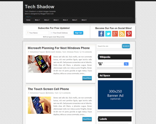 simple blogger templates