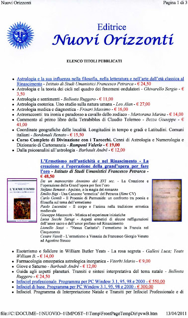 Catalogo Editrice Nuovi Orizzonti