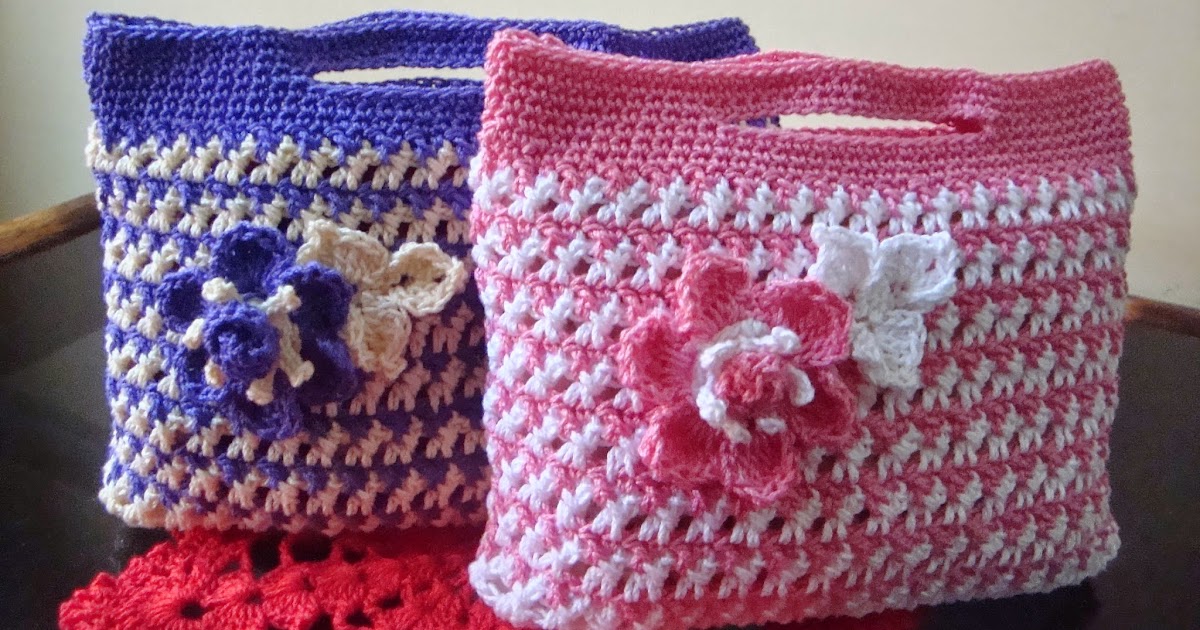 Crochet Purse Handle With Beads And Fringe Tutorial - The Purple