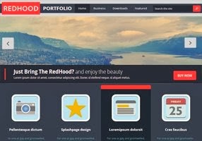 Red Hood Blogger Template