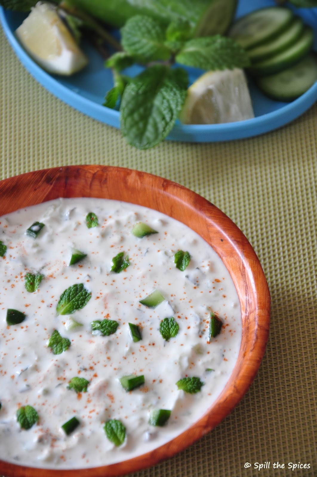 Spill the Spices Cucumber Mint Raita