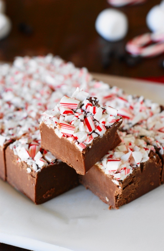 Candy Cane Chocolate Fudge The Kitchen is My Playground