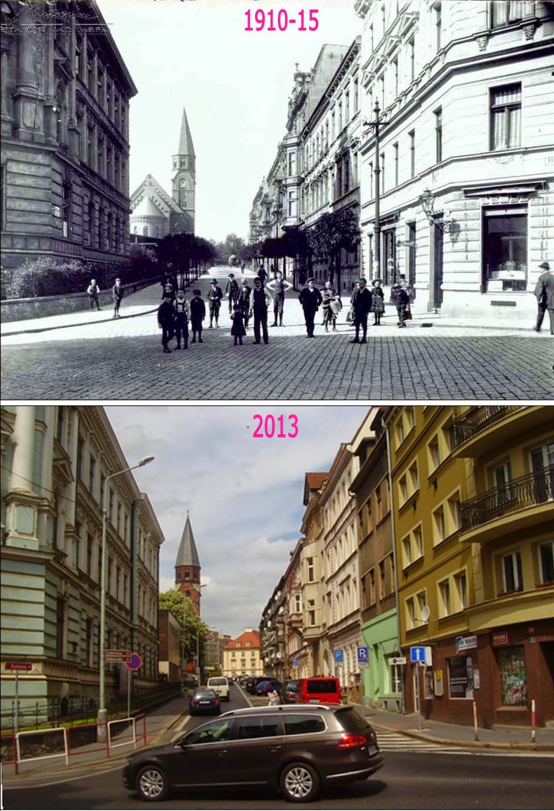 Přehled srovnávacích fotek ÚSTÍ NAD LABEM 1 (Ústecký kraj)