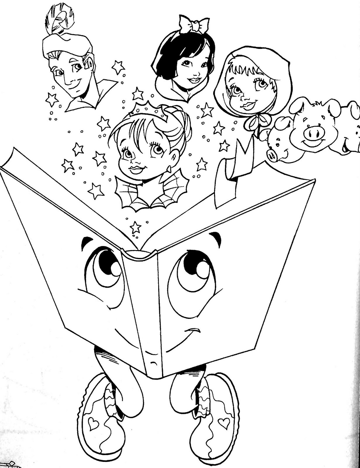 Desenhos - Dia do Livro Infantil para Colorir - Desenhos Para Colorir