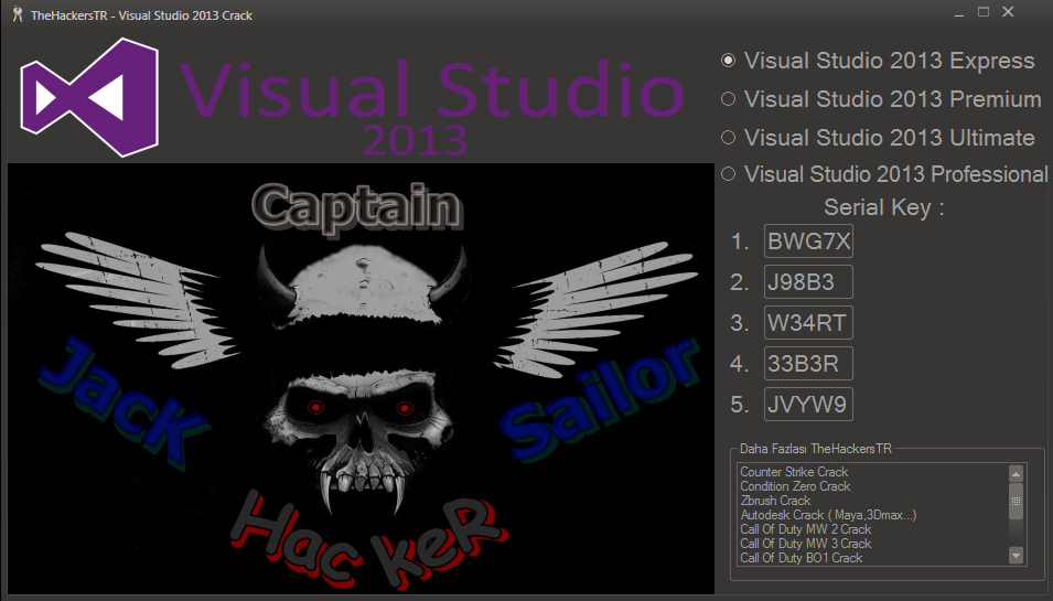 Visual Studio 2013 Кряк