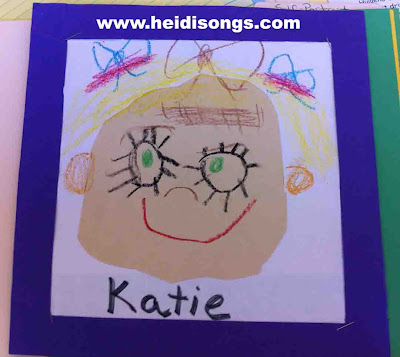 self portrait, drawing, art, kindergarten, tk, first week of school