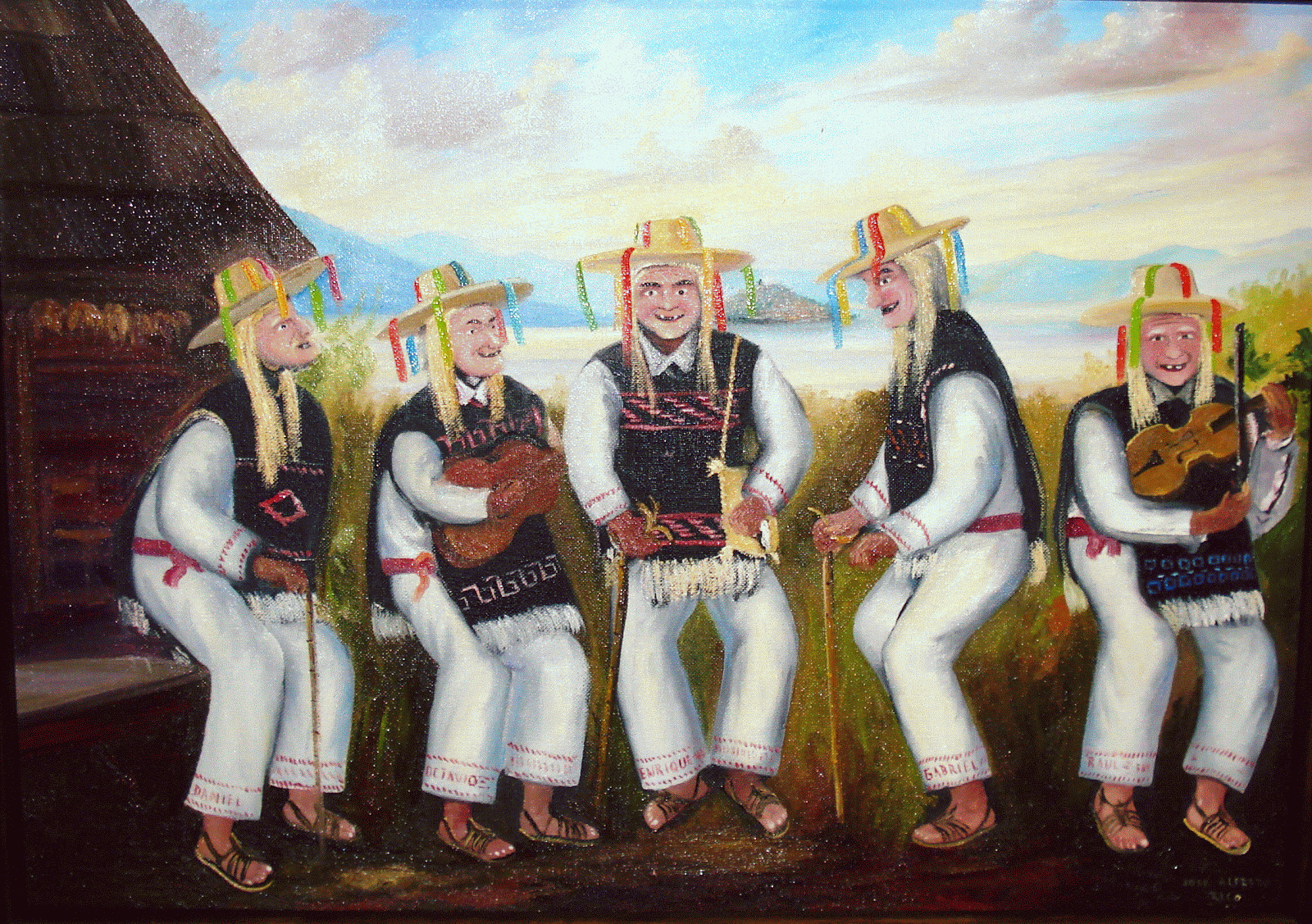 Pintura Artística Rico DANZA DE LOS VIEJITOS