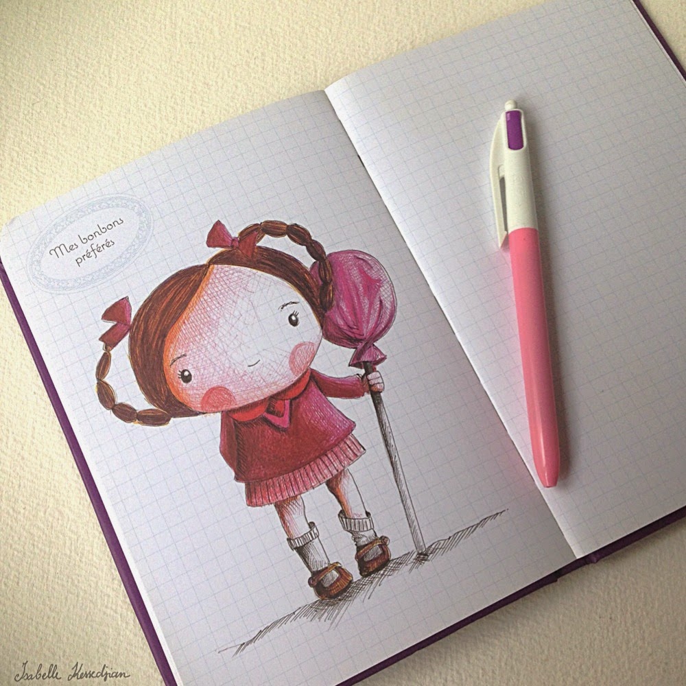 Isabelle Kessedjian Dessin au stylo Bic (con imágenes