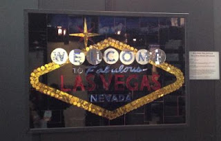 Laticrete’s Vegas sign using SpectraLock Grout Dazzle and mosaic tile Laticrete’s Vegas sign using SpectraLock Grout Dazzle and mosaic tile