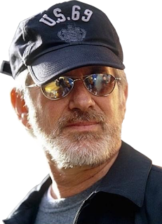 Foto de Steven Spielberg en uno de sus rodajes
