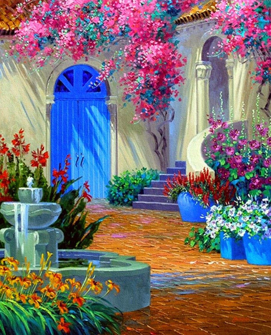 pinturas-paisajes-y-flores-con-espátula paisajes-y-flores-con-espátula