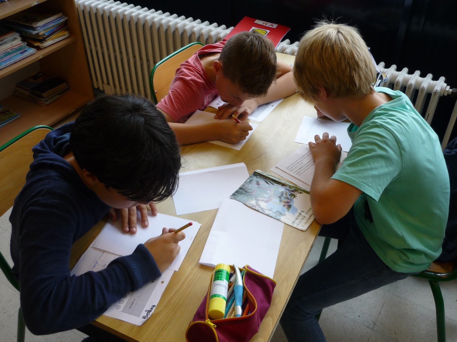 Sint jozefscollege 5de leerjaar: boeken hoeken werk