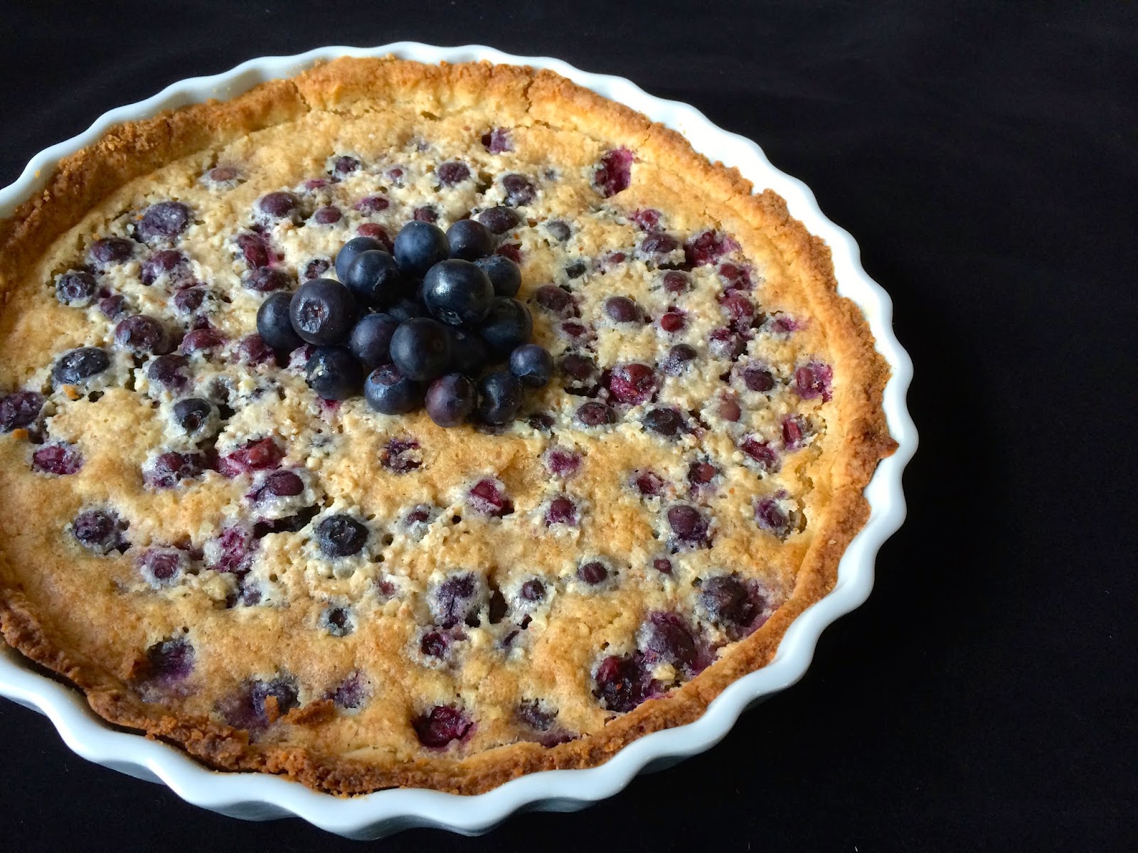 The Nerdy Chef Blueberry Almond Tart