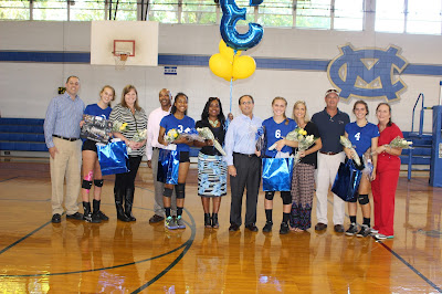 Montgomery Catholic Volleyball Team Honors their Seniors 2