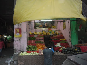 Vegetable and fruit seller in Kargil.