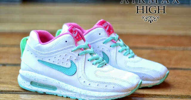 Sepatu Nike Air Max High Women White Tosca - Pesyen Store