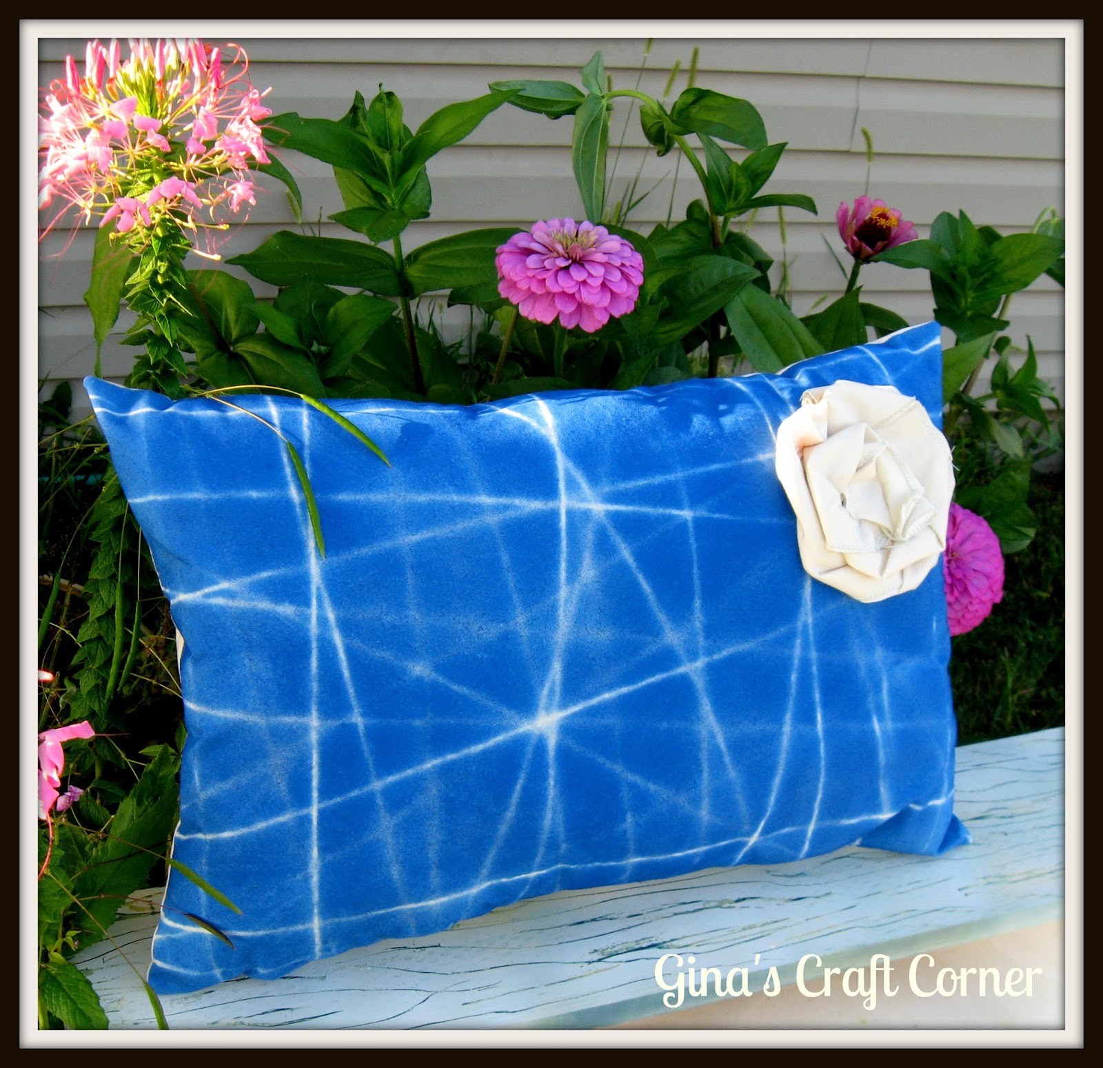 Gina's Craft Corner Painting on Fabric Pillow Embellishment How to