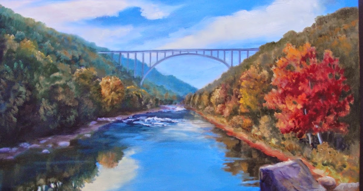 Blue Ridge, Daily Painter Wimmer New River Bridge
