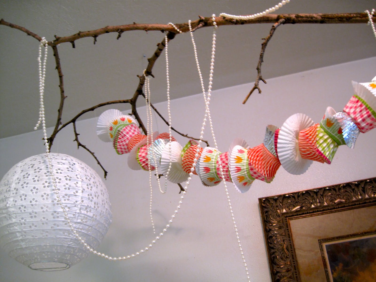 Blush and Bashful Cupcake Liner Garland