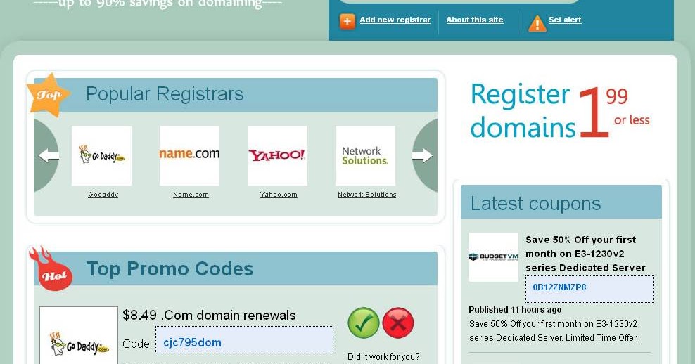 Get Domain Promo Codes 2wenty4se7en