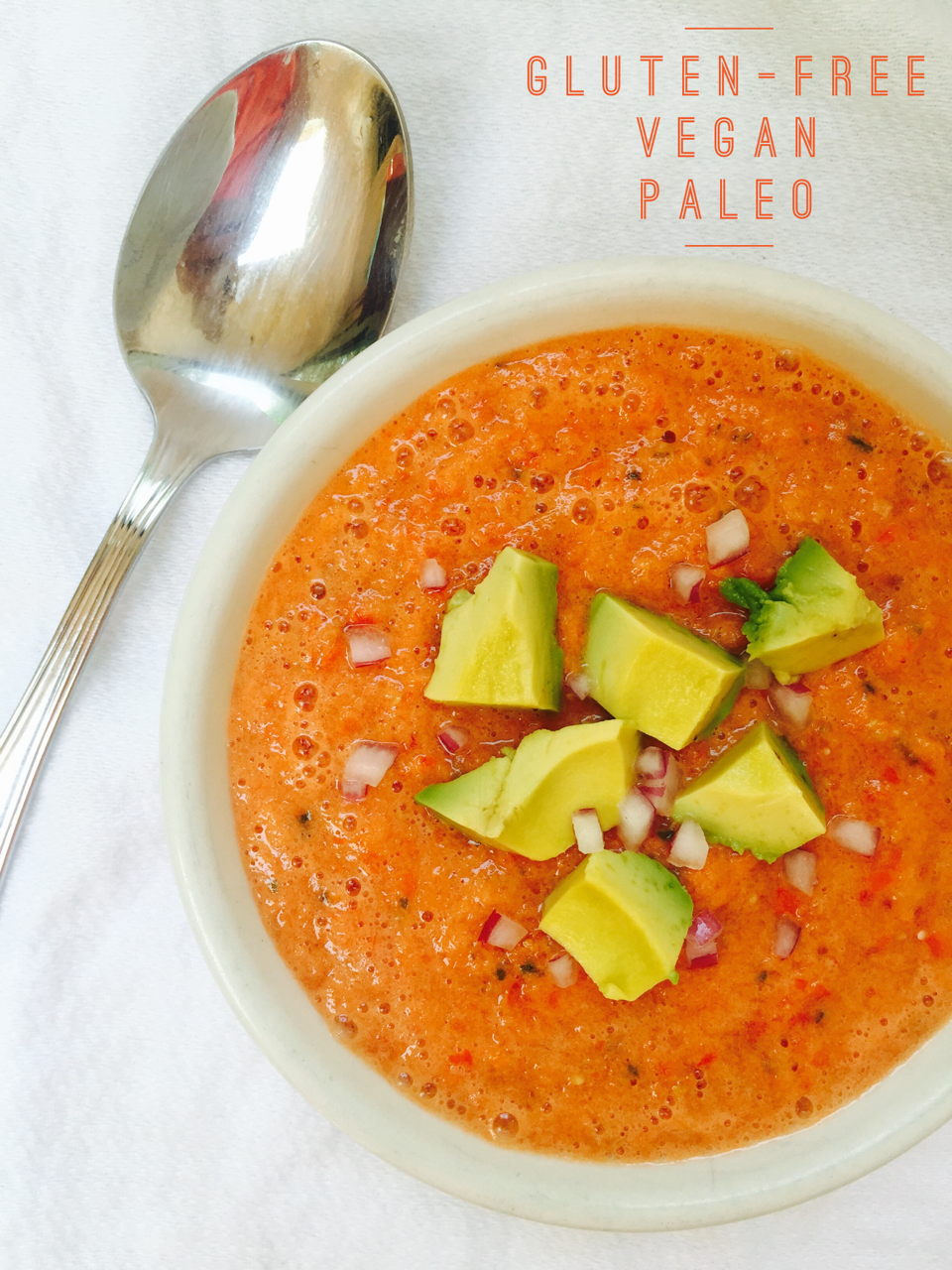 Fresh Tomato Gazpacho Cold Soup for Hot Days