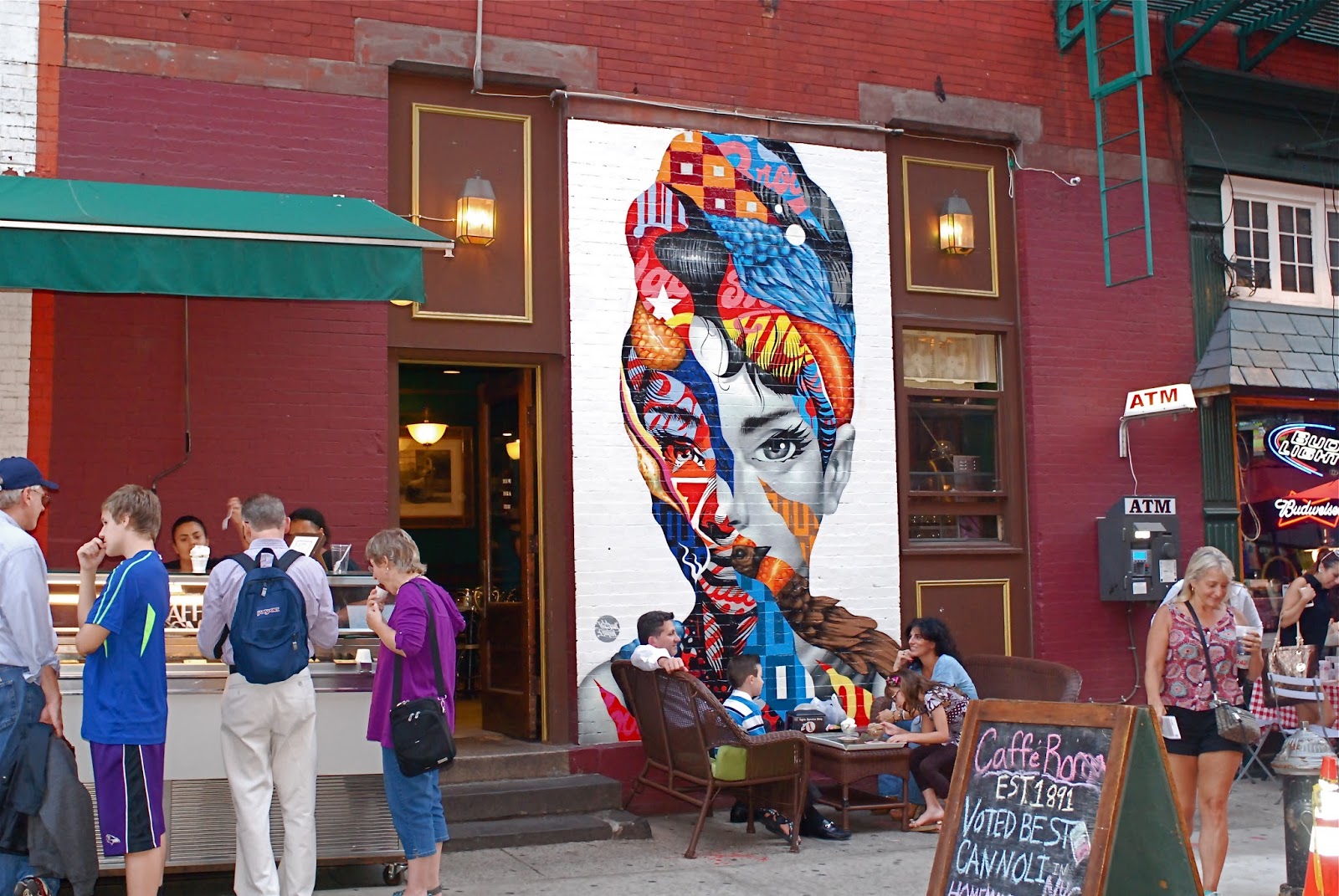 NYC ♥ NYC "Audrey Hepburn" and "Temper Tot" Murals on Mulberry Street in Little Italy