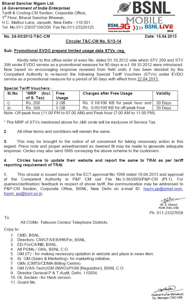 GoDaddy Coupon codes for 2013 BSNL AP CRICLE EVDO Prepaid Limited