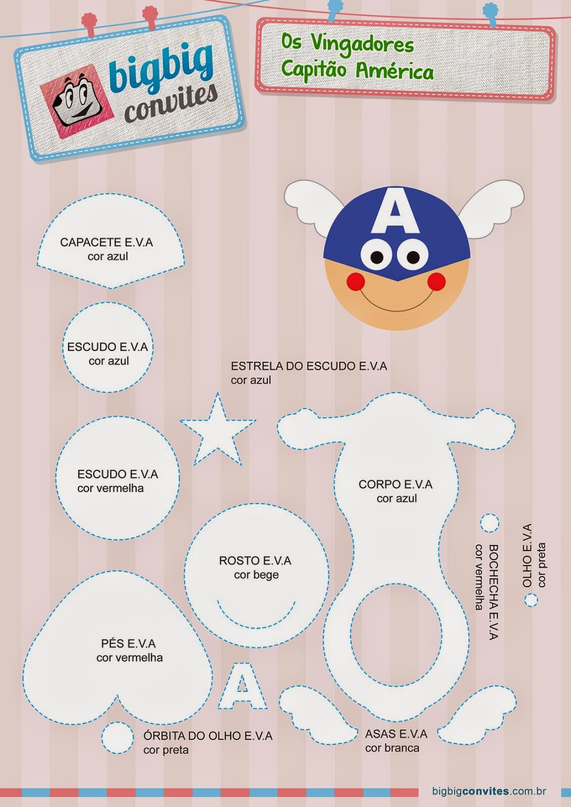 Arte e dicass Moldes Vingadores e Super herois