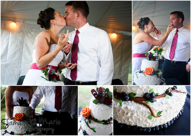 cutting the cake