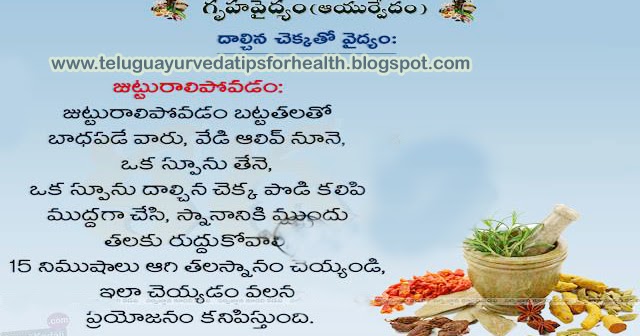 Elchuri Tips For Hair Growth In Telugu