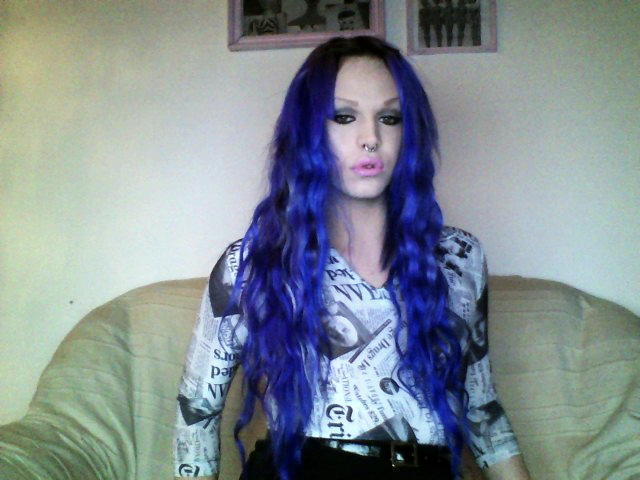 Blue and Purple Mermaid Hair Celebrities - wide 1