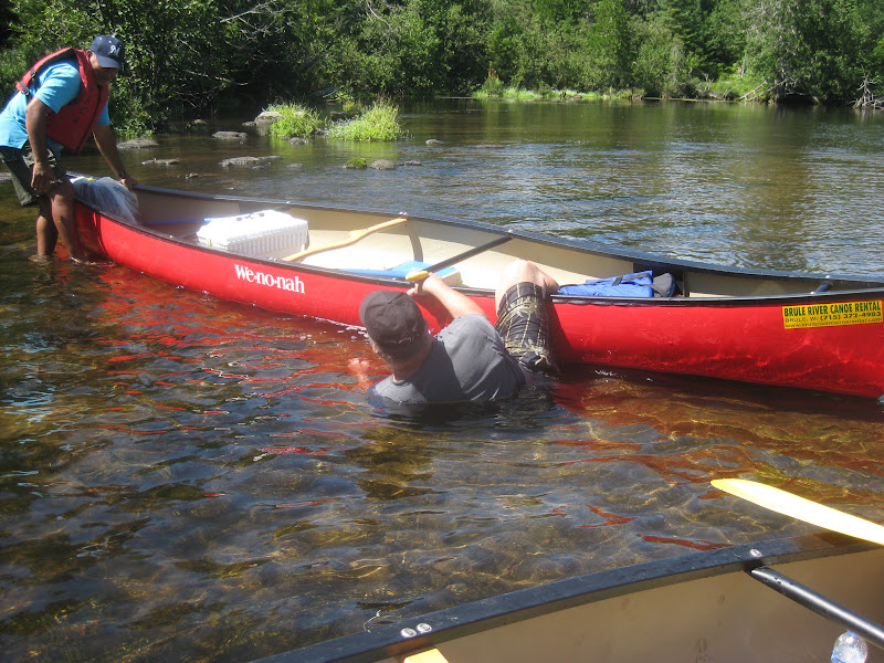 On The Road with Tom and Christine Canoeing The Brule River in