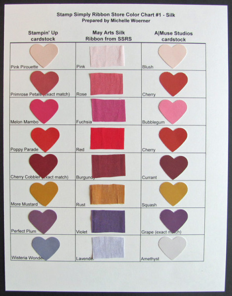 Versafine Color Chart