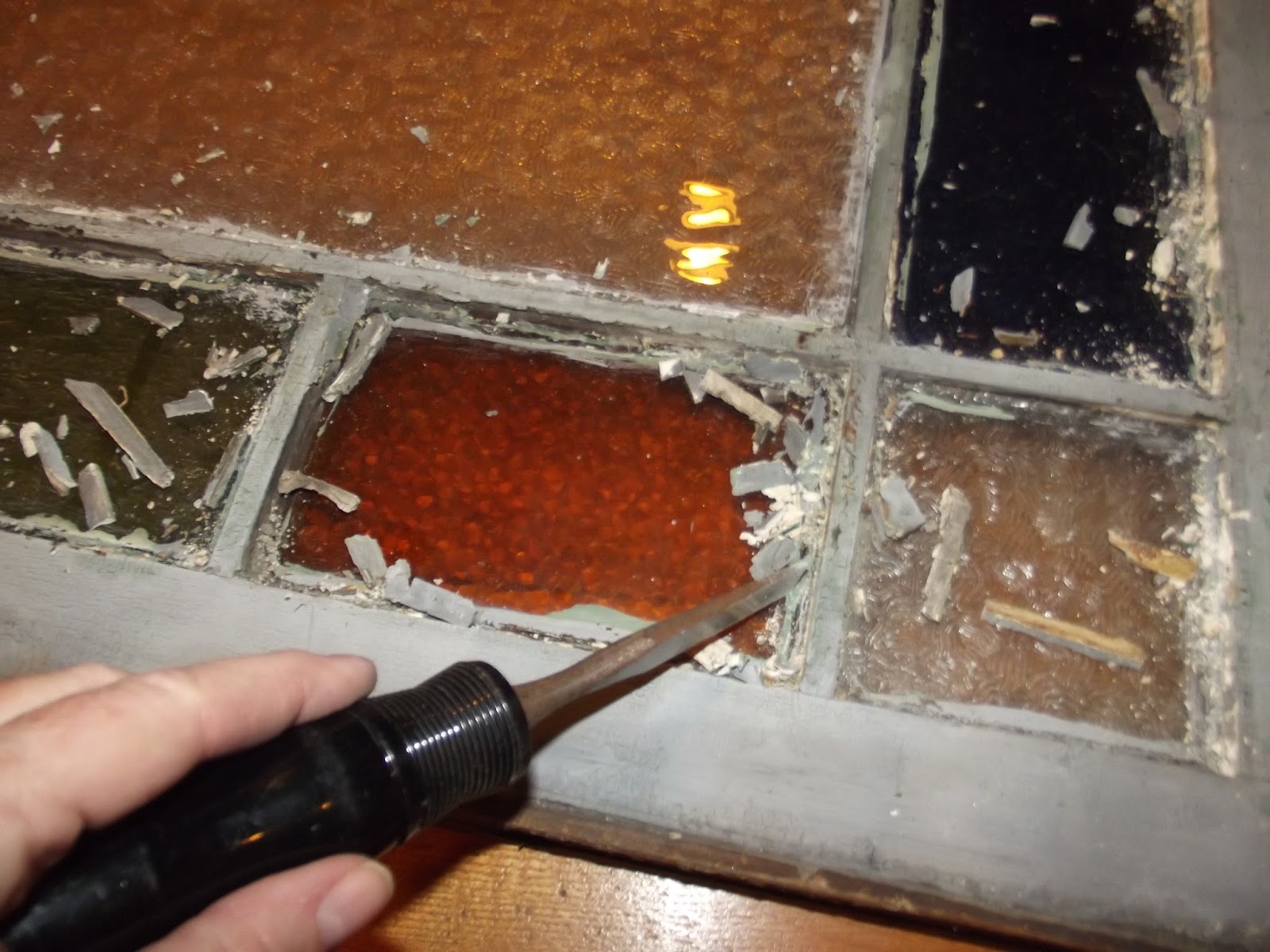 The Old Granite Step Replacing an old double hung window with a